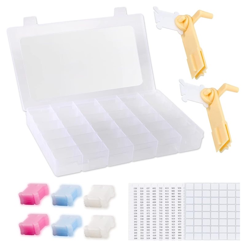 Embroidery Removal Tool - PORK-Floss Organizer Box met borduurwerkaccessoires -