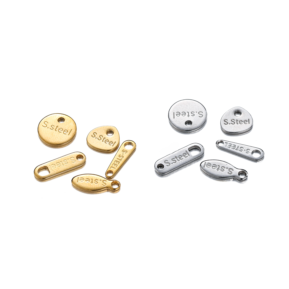 Embroidery Charm - 20/50 stuks roestvrij staal goud kleur