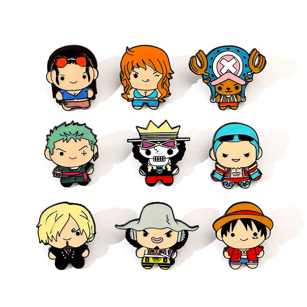 Embroidery Wallpaper - 9 stuks creatieve cartoon broche anime