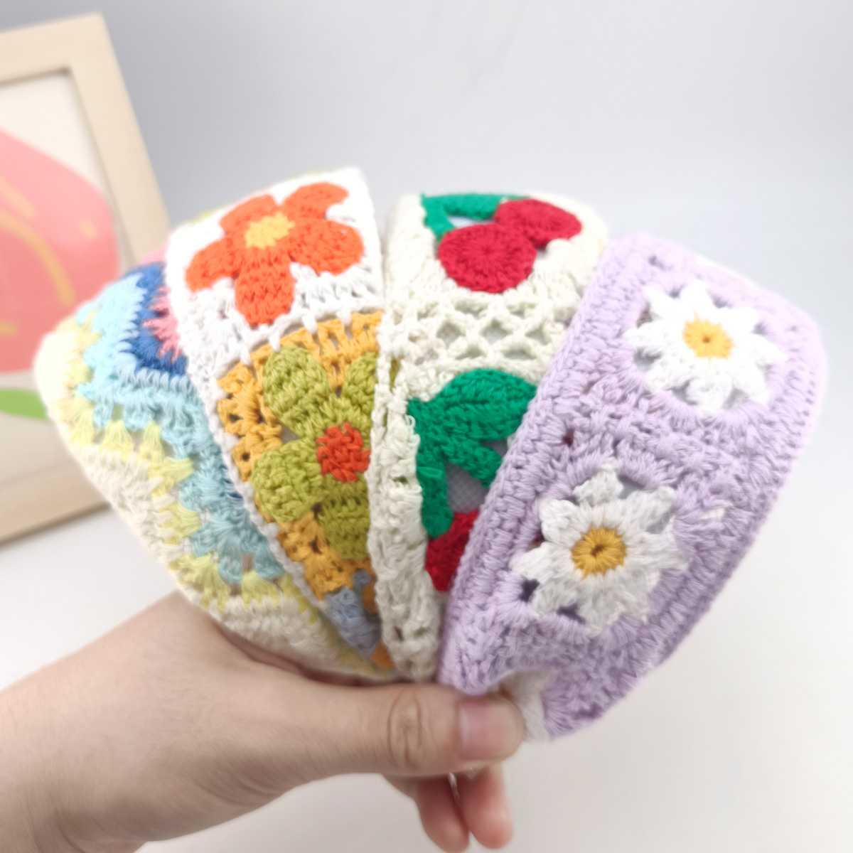 Embroidery Hoop Plastic - Zoete bloem borduurwerk meisje haar hoepels