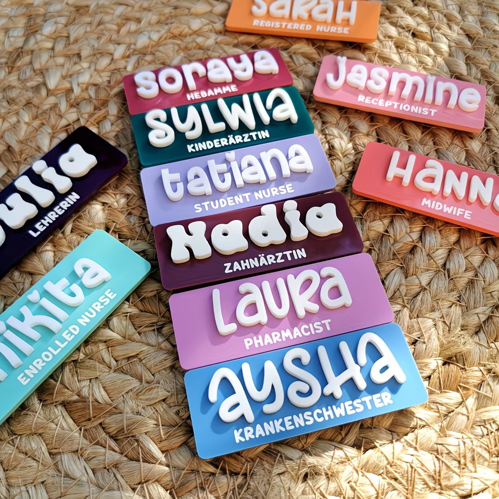 Gepersonaliseerde naam broche  - Embroidery Texture recensie en prijs
