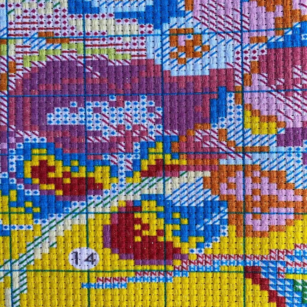 9ct 110X50Cm Rode Bloemen Bord - Embroidery Vs Cross Stitch recensie en prijs
