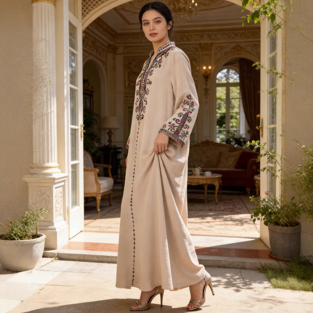 Moslim Abaya voor Vrouwen Fees - Embroidery Arabic recensie en prijs