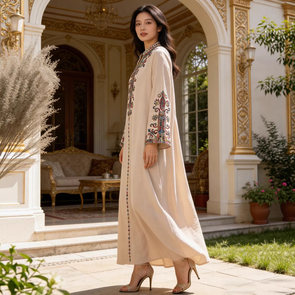 Moslim Abaya voor Vrouwen Fees - Embroidery Arabic recensie en prijs