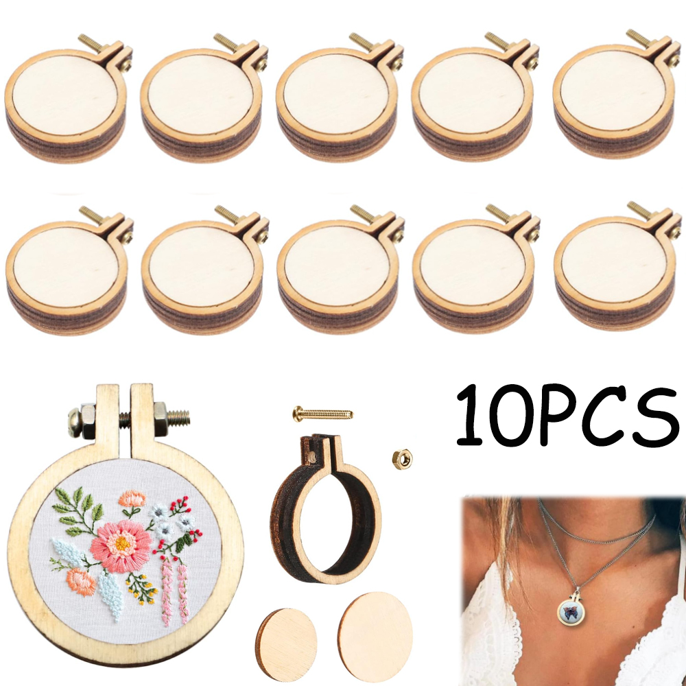 10 stks/set Houten Mini Bordur - Embroidery Hoop Plastic recensie en prijs