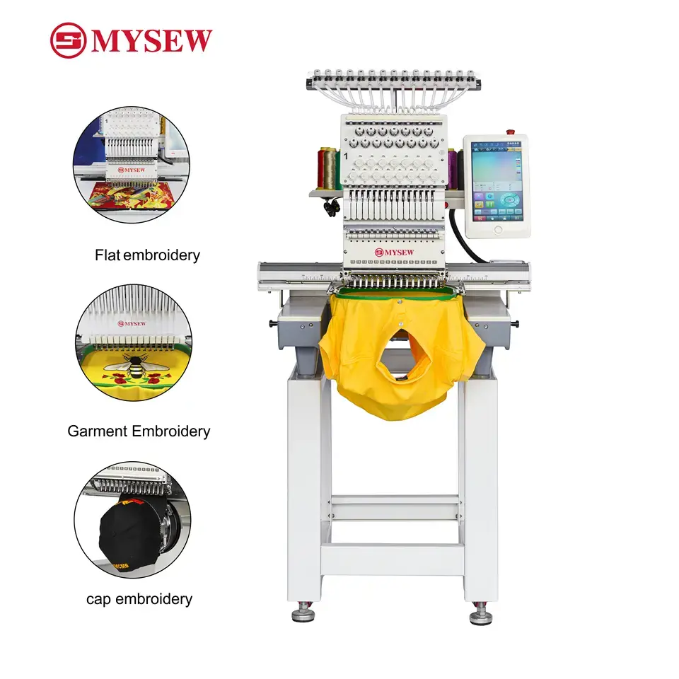 Industriële enkelkopse 15 auto - Embroidery Machine recensie en prijs