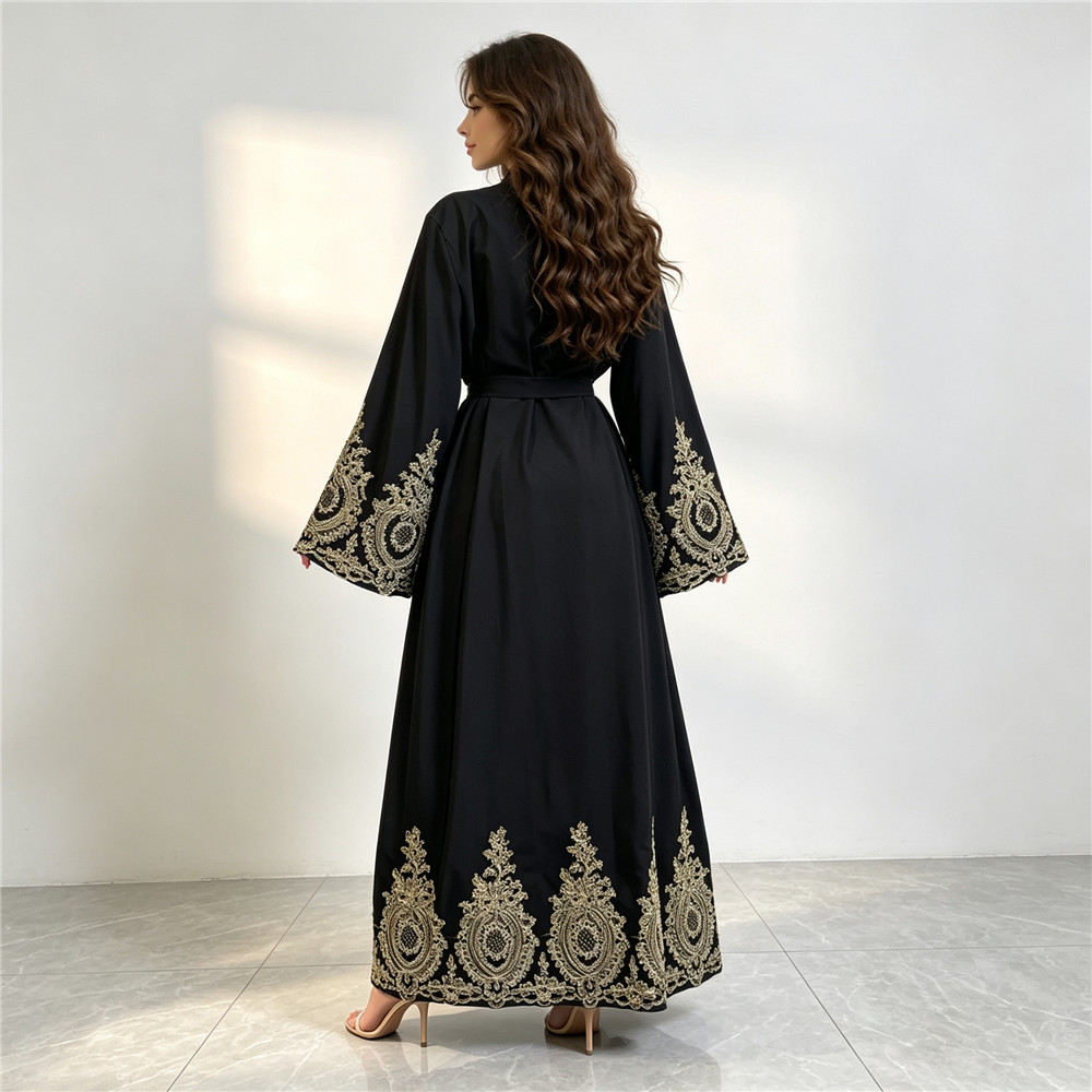 Nieuwe Abaya Dubai Luxe Kimono - Embroidery Arabic recensie en prijs