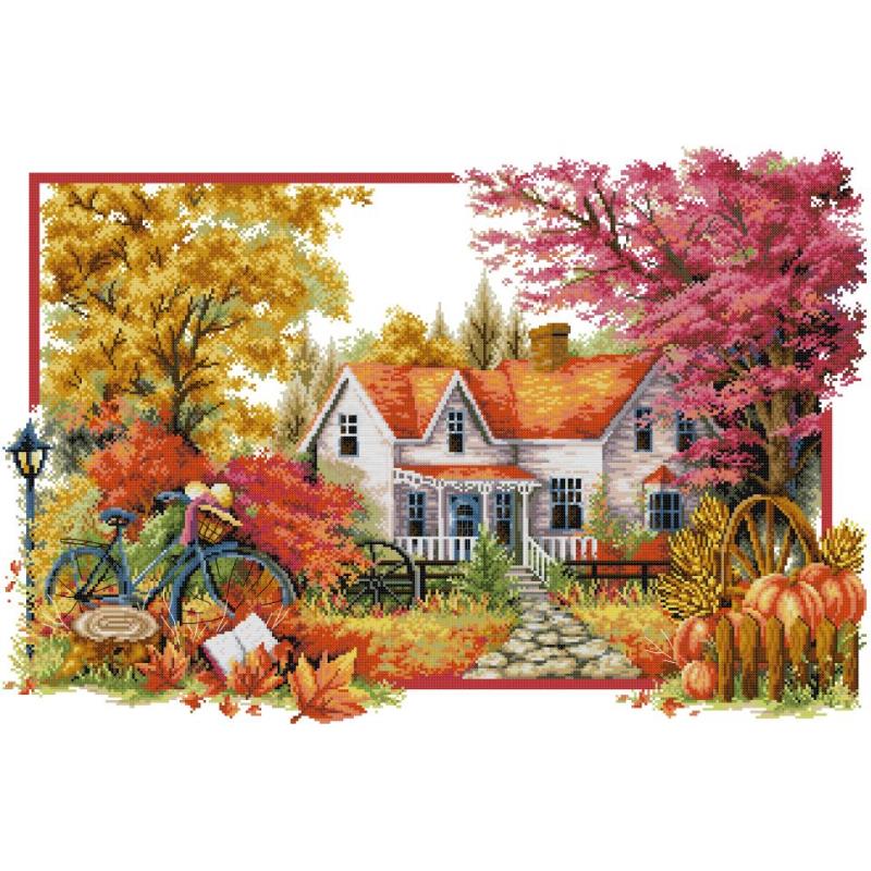 Vier Seizoenen Landschap Serie - Embroidery Vs Cross Stitch recensie en prijs