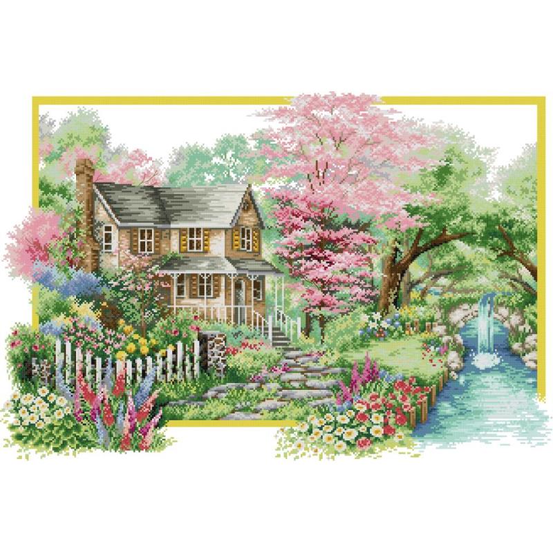Vier Seizoenen Landschap Serie - Embroidery Vs Cross Stitch recensie en prijs