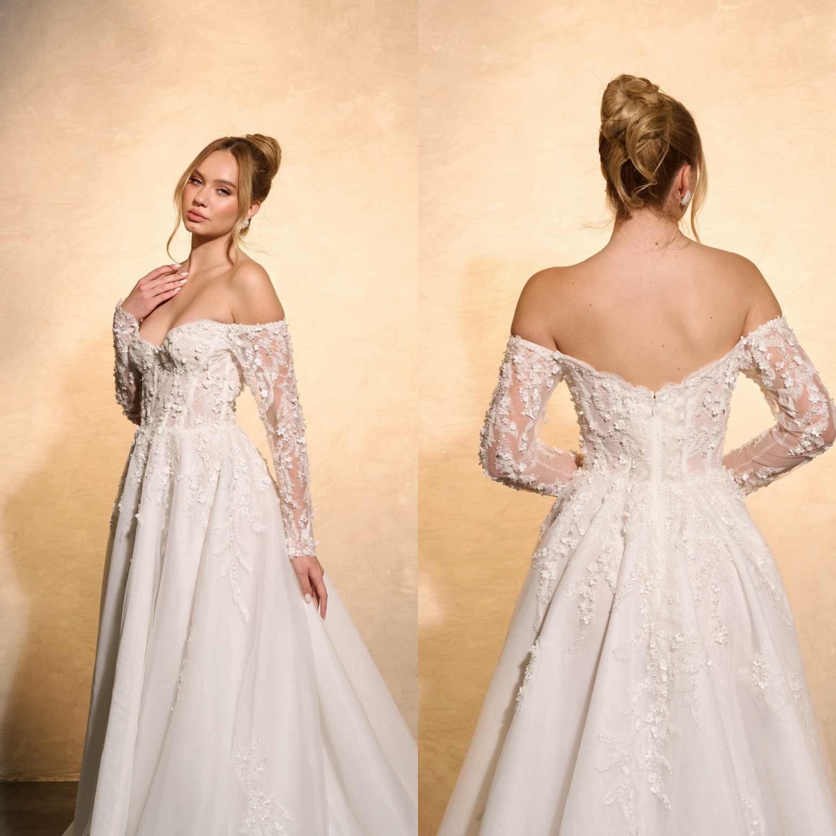 Elegante trouwjurk A-lijn Kant - Embroidery Online Designs recensie en prijs