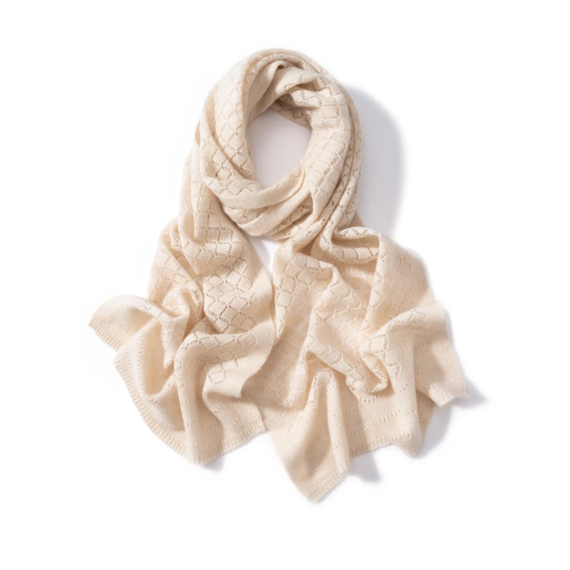 Dames 100% Kasjmier Effen Kleu - Embroidery Texture recensie en prijs