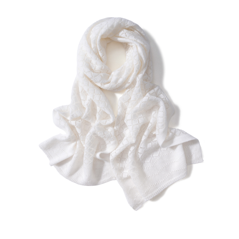 Dames 100% Kasjmier Effen Kleu - Embroidery Texture recensie en prijs