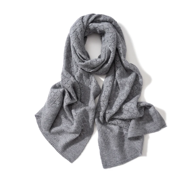 Dames 100% Kasjmier Effen Kleu - Embroidery Texture recensie en prijs