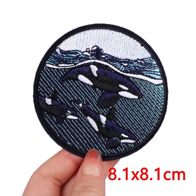 Sun Moon Wave Van Gogh-patches - Embroidery Letter M recensie en prijs
