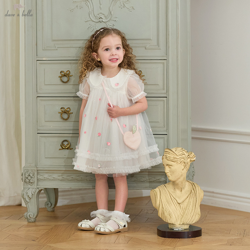 Dave Bella Meisjes Baby Mesh P - Embroidery Charm recensie en prijs