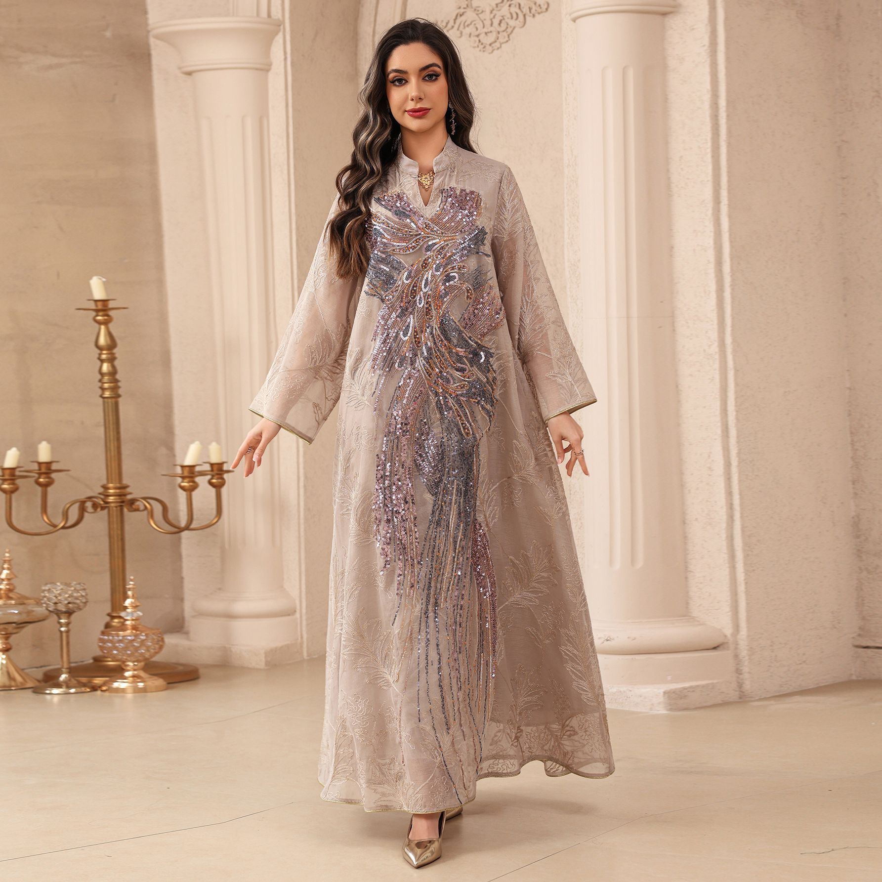Moslimjurk Abaya Dames Eid Fee - Embroidery Arabic recensie en prijs