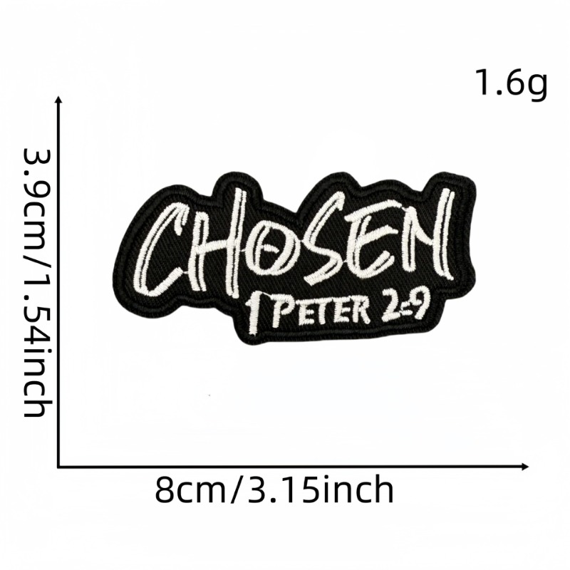 Engelse Letters Geloof Liefde  - Embroidery On Black Shirt recensie en prijs