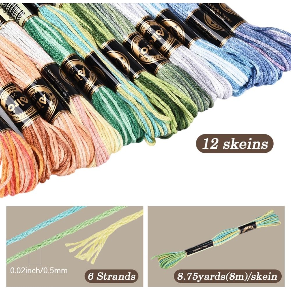 12 klosjes 105 yards kruisstee - Embroidery Gradient recensie en prijs