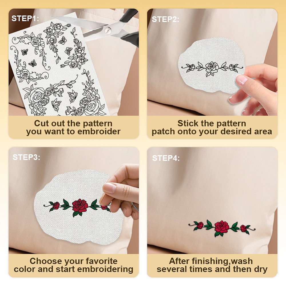 38 stuks rozenkant, 4 vellen w - Embroidery Sheet recensie en prijs
