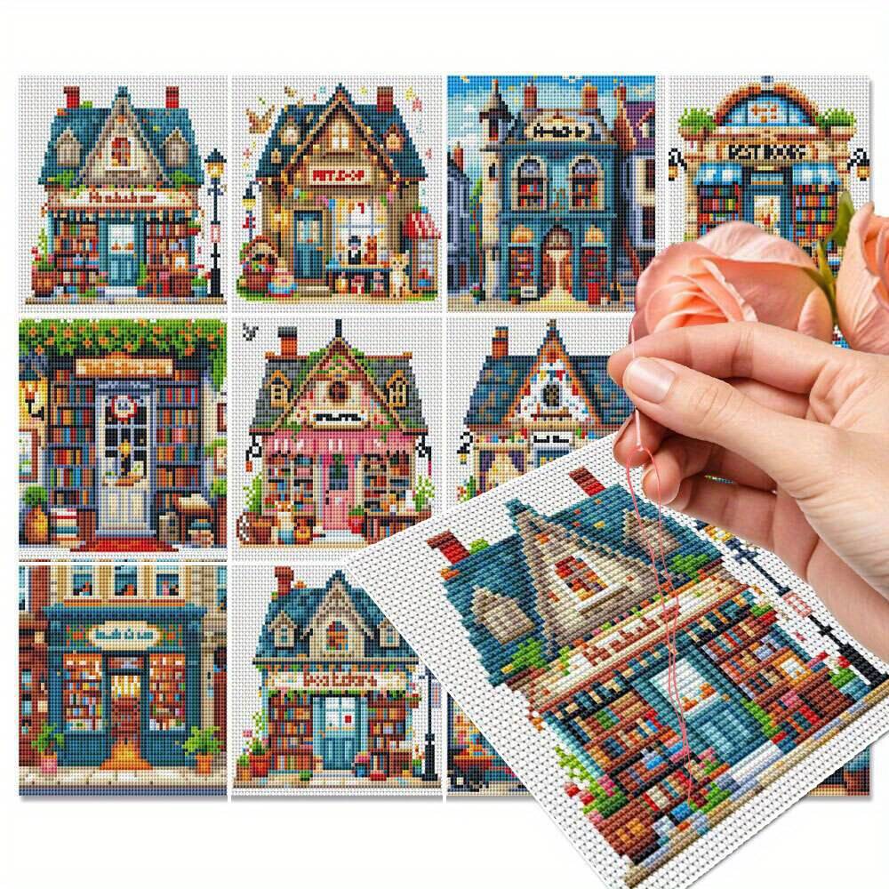 12 Stuks Borduurpakketten Huis - Embroidery Vs Cross Stitch recensie en prijs