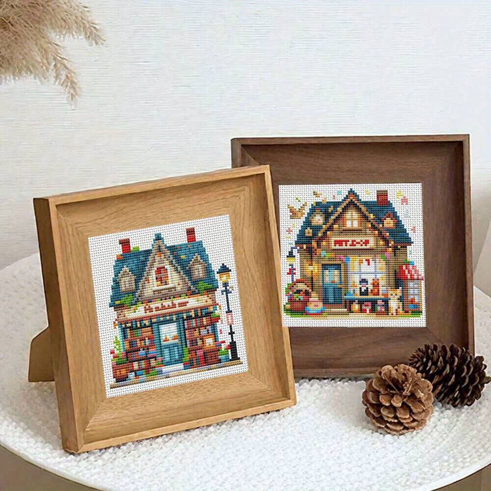 12 Stuks Borduurpakketten Huis - Embroidery Vs Cross Stitch recensie en prijs