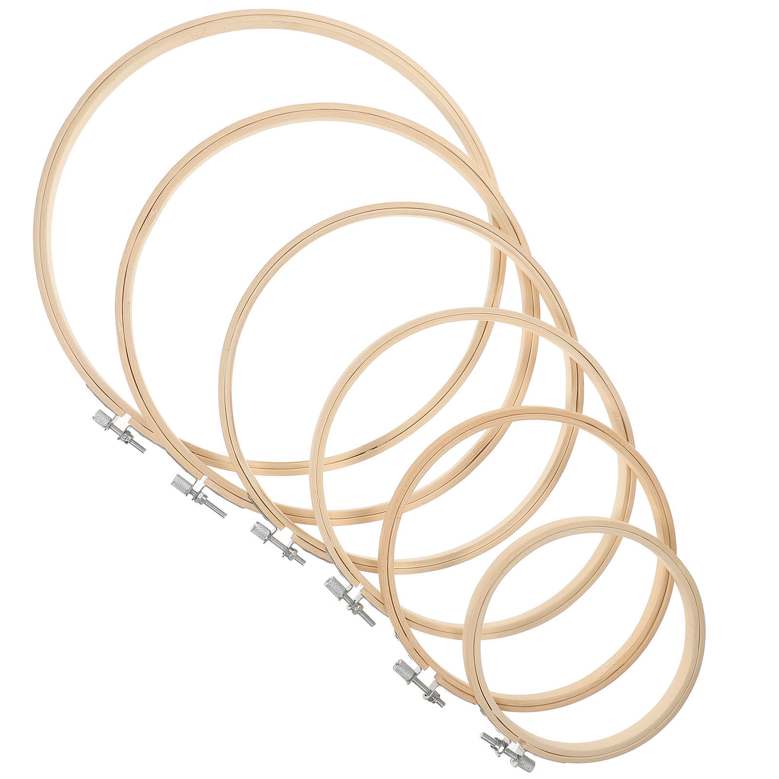Set van 6 bamboe borduurringen - Embroidery Hoop Plastic recensie en prijs
