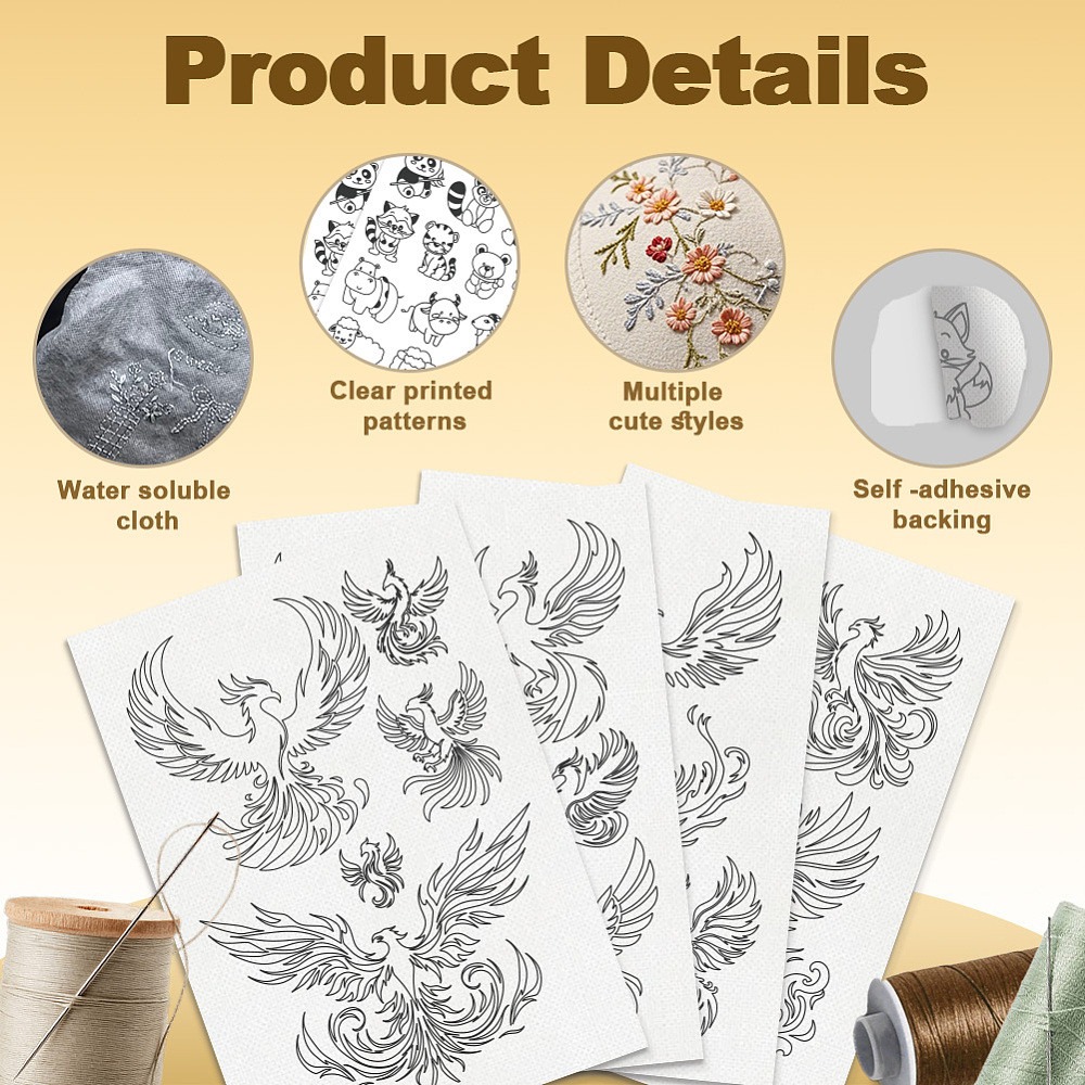 23 stuks Phoenix wateroplosbar - Embroidery Sheet recensie en prijs
