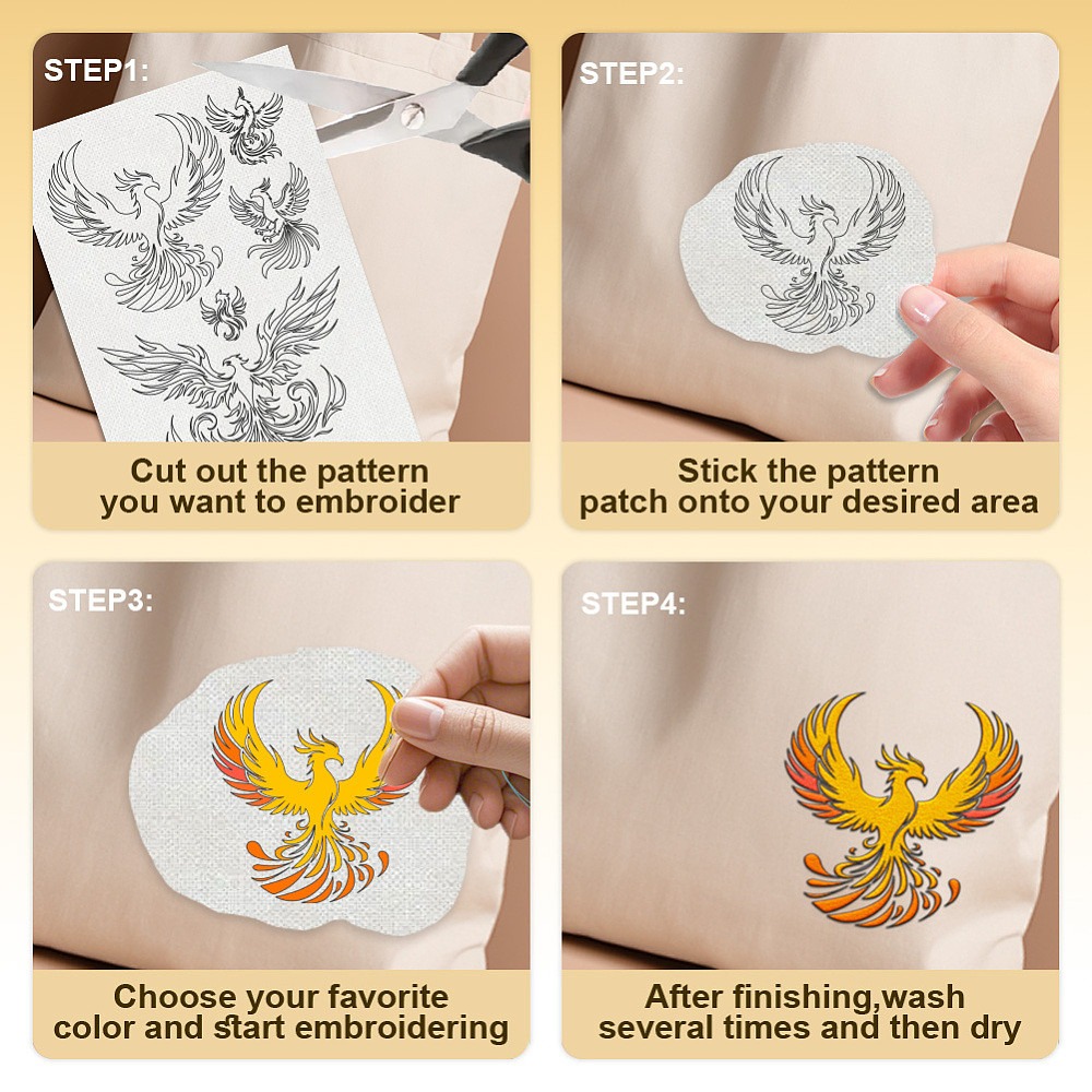 23 stuks Phoenix wateroplosbar - Embroidery Sheet recensie en prijs