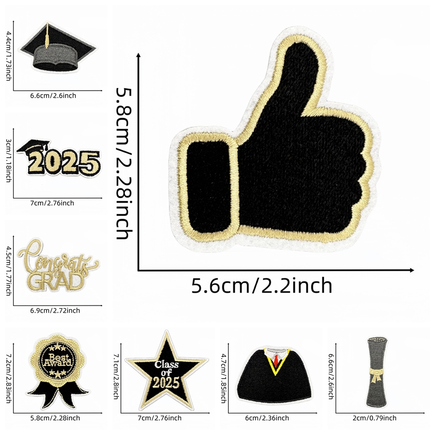 10 stks/partijen Zwart Goud Af - Embroidery On Black Shirt recensie en prijs