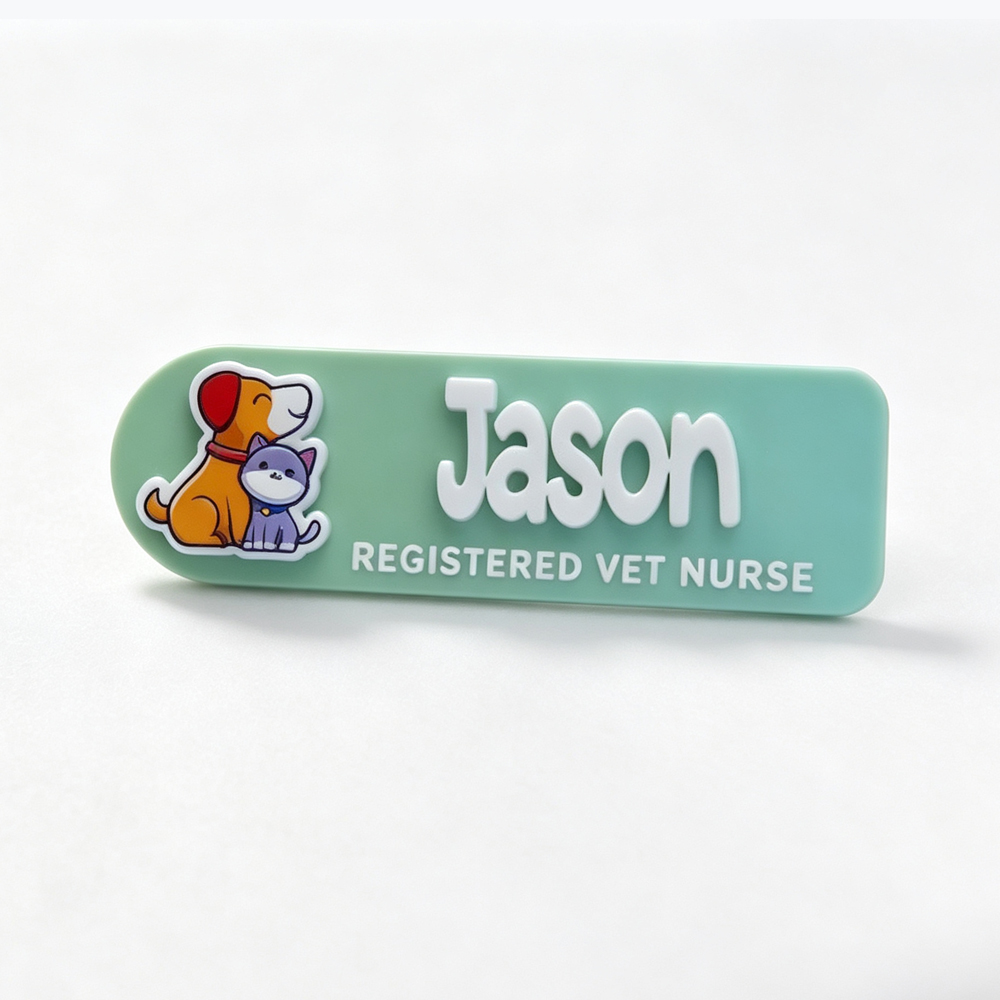 Gepersonaliseerde werkbadge me - Embroidery Texture recensie en prijs