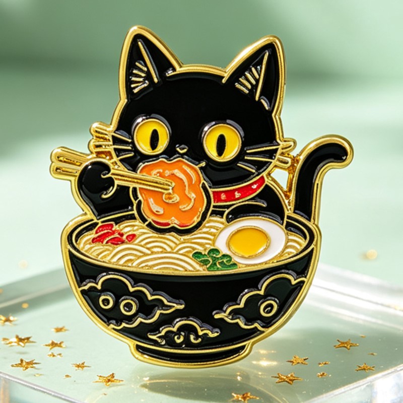 Schattige Zwarte Kat die Noede - Embroidery Wallpaper recensie en prijs