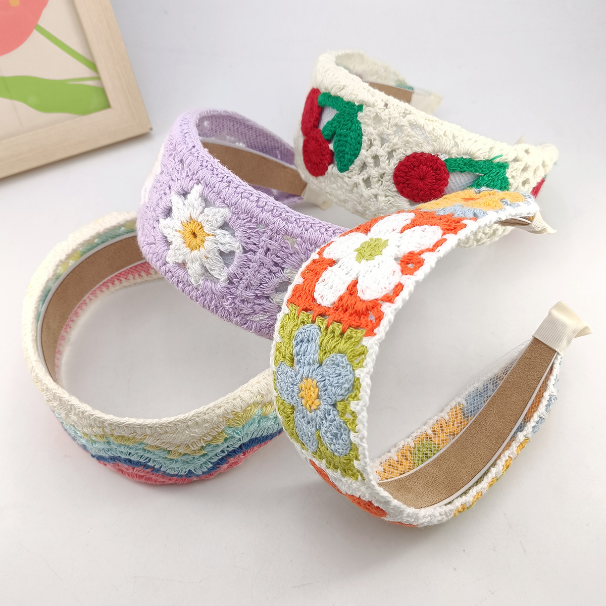 Zoete bloem borduurwerk meisje - Embroidery Hoop Plastic recensie en prijs