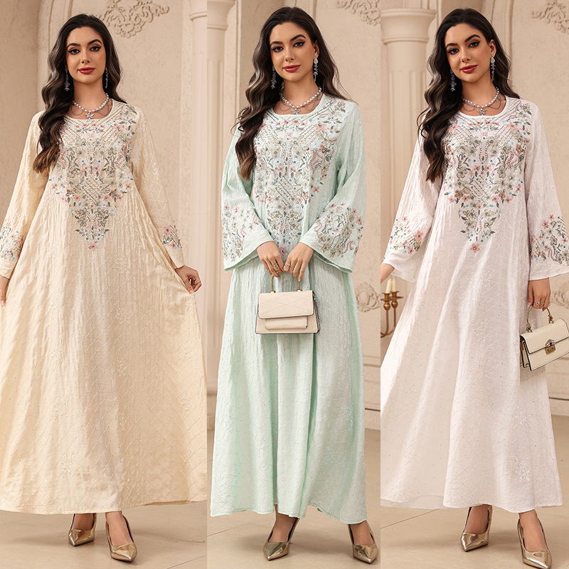Eid vrouwenjurk Abaya Muslim J - Embroidery Arabic recensie en prijs