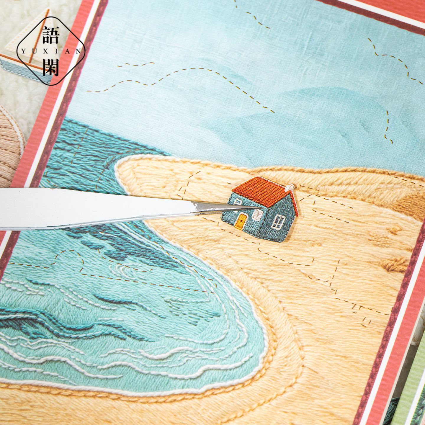 Mini-landschapsstickers in vin - Embroidery Sheet recensie en prijs