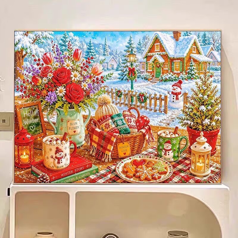 9CT 14ct Winter Gedrukte Kits  - Embroidery Vs Cross Stitch recensie en prijs